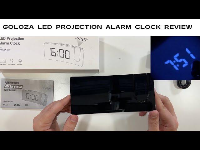 GOLOZA LED Projection Alarm Clock Review