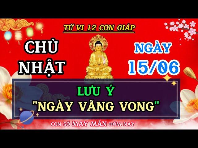 Tử Vi Ngày 15/06 Của 12 Con Giáp - Lưu Ý Cẩn Trọng "NGÀY VÃNG VONG" 