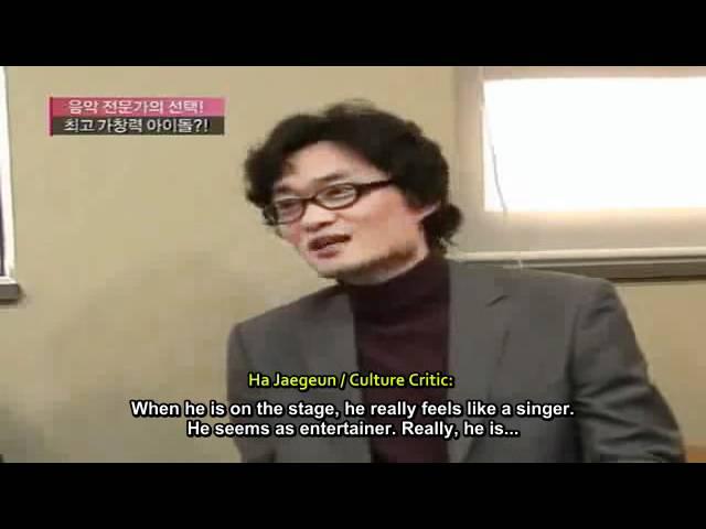 (ENG SUBS) 120327 OBS News: Music experts' choice! Idol with the best singing ability - Kim Junsu