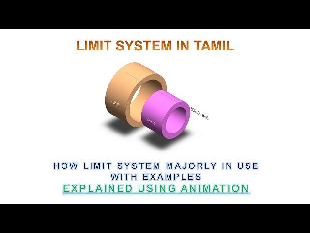 Limit System Tamil- Limits / Basic Size / Allowance / Deviation & Clearance (Animation)