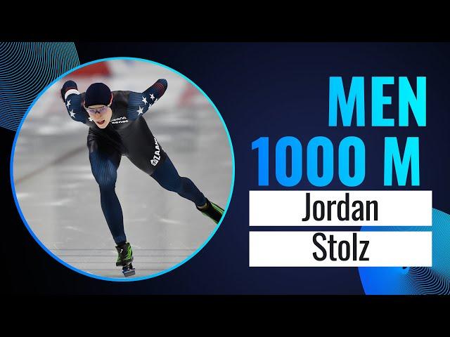 Jordan STOLZ (USA) | Gold | 1000m Men | Four Continents | Salt Lake City 2024 | #SpeedSkating