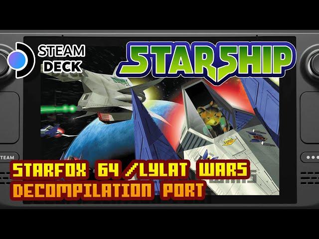 Starship: Centauri Alpha - Starfox 64 Decomp. - (Valve Steam Deck) - Playthrough Widescreen 60FPS