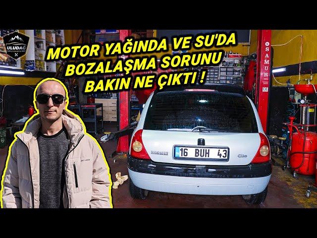 MOTOR REKTİFİYE YAPACAKTIK SORUN NE ÇIKTI! | MOTOR YAĞINDA VE SU'DA BOZALAŞMA (Renault Clio 1.6 8V)