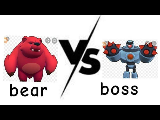 99lvl Nita bear vs boss bot brawl stars who will win?