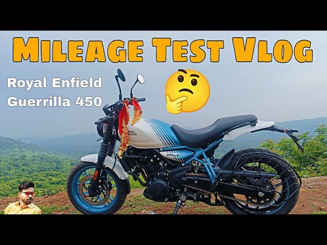 Royal Enfield Guerrilla 450 mileage Test Vlog #royalenfield #guerrilla450 #mileage #test #video