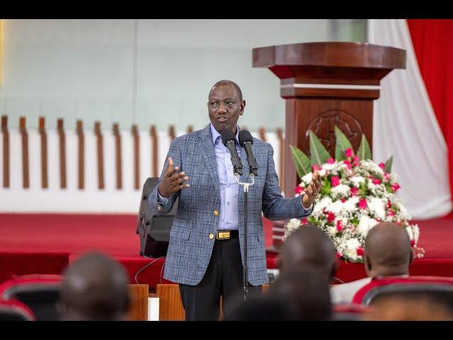 LIVE: President Ruto In Khwisero, Kakamega County For Sunday Service At Ekambuli Church of God