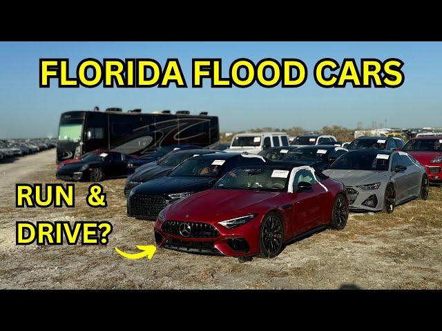 Mike Checks Out Hurricane Flooded Cars, Boats and RVs Florida IAA