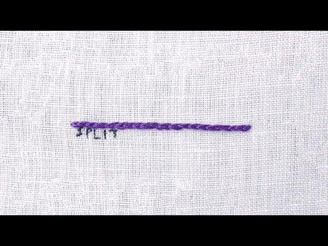 How to do a Split Stitch