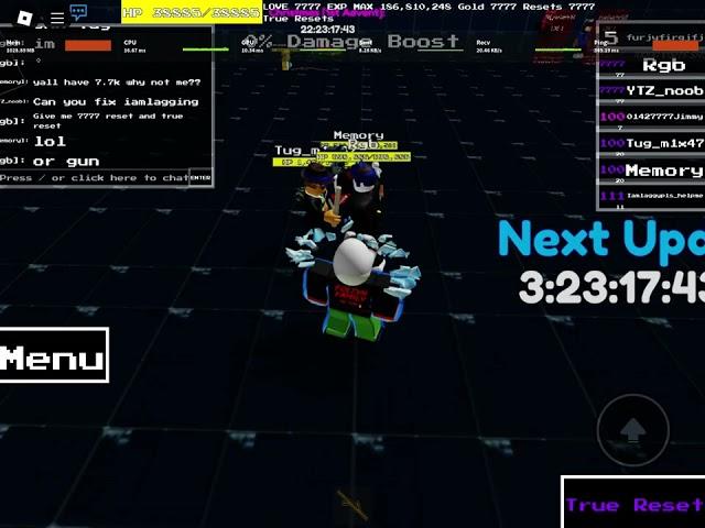 I got 7777 reset 7777 true reset