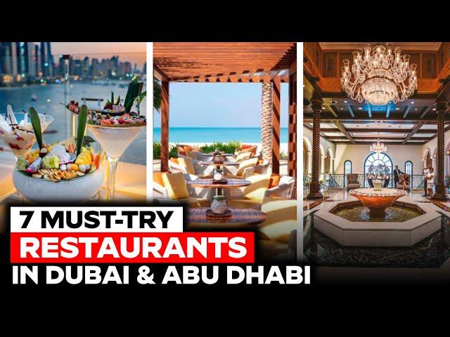 Find Out the 7 BEST Restaurants You MUST Eat at in Dubai THIS YEAR! | Best Restaurants in Dubai 2024