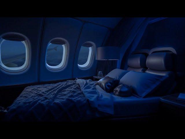 Sleep & relax on a first class flight | Best sounding plane engines | Brown noise sleep | 10 hours