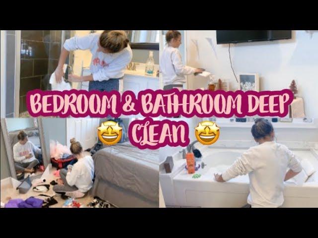 BEDROOM & BATHROOM DEEP CLEAN // DEEP CLEANING PART II // CLEANING MOTIVATION