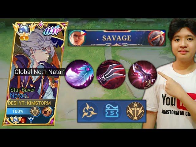 FINALLY REVEALED NATAN BEST BUILD AND EMBLEM (Global Natan Tutorial)