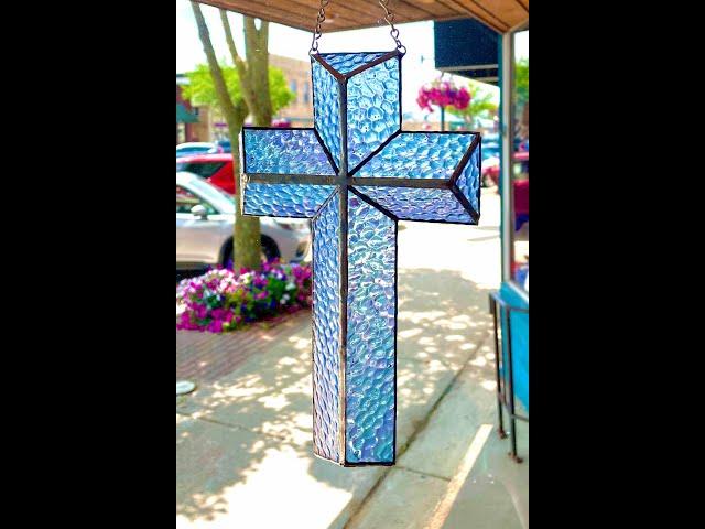 Stained Glass 3D Cross