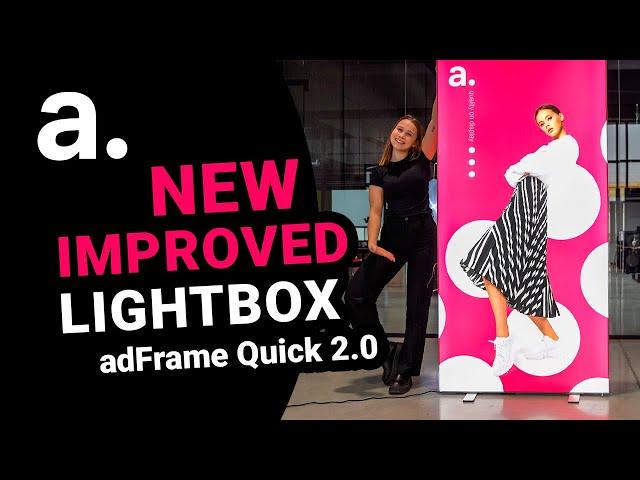 Double-sided Advertising Light box adFrame Quick in version 2.0