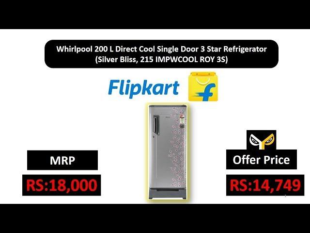 Whirlpool 200 L Direct Cool Single Door 3 Star Refrigerator  (Silver Bliss, 215 IMPWCOOL ROY 3S)