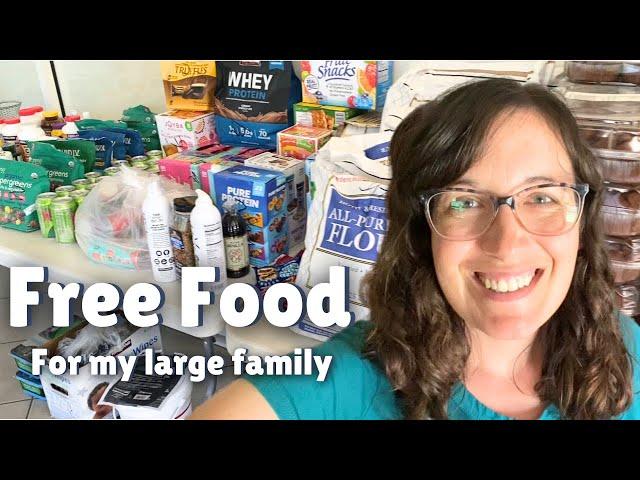 Large Family Free Food Haul!