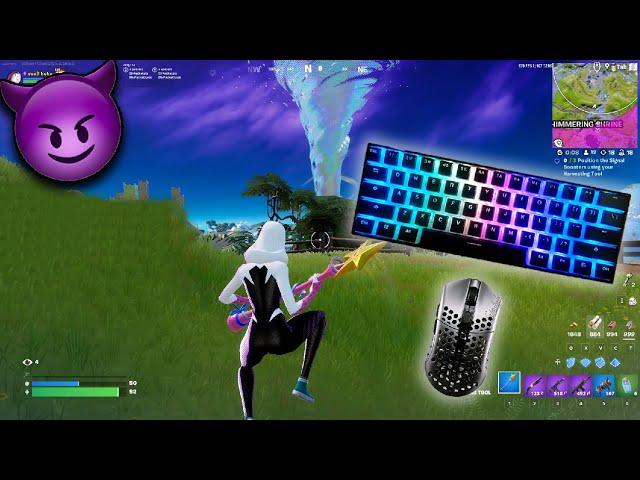 Anne Pro 2 Fortnite Keyboard ASMR  Solo Squads Gameplay 240FPS