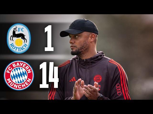 14 FC Bayern goals on Kompany's debut | FC Rottach-Egern – FC Bayern | Highlights 2024