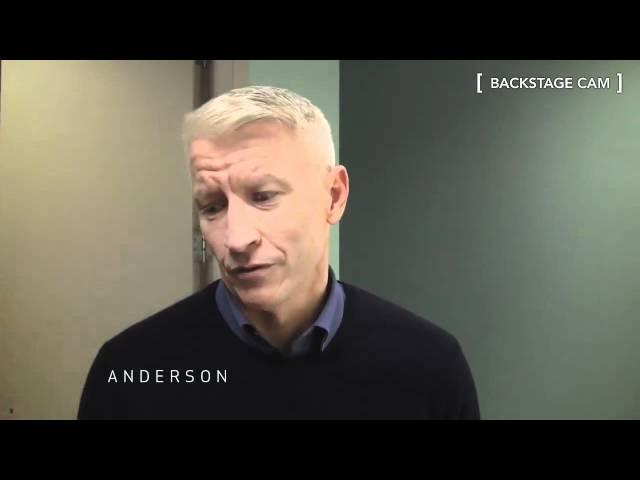 Backstage: Anderson after Meeting Teen Exorcists