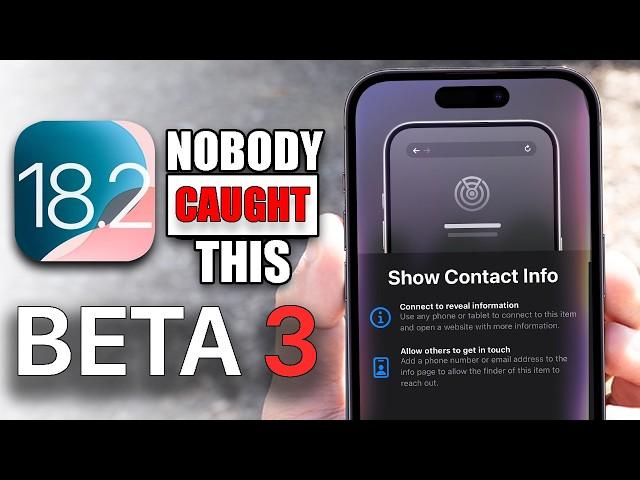 iOS 18.2 Beta 3 Released - A MASSIVE AirTags Features OVERHAUL!