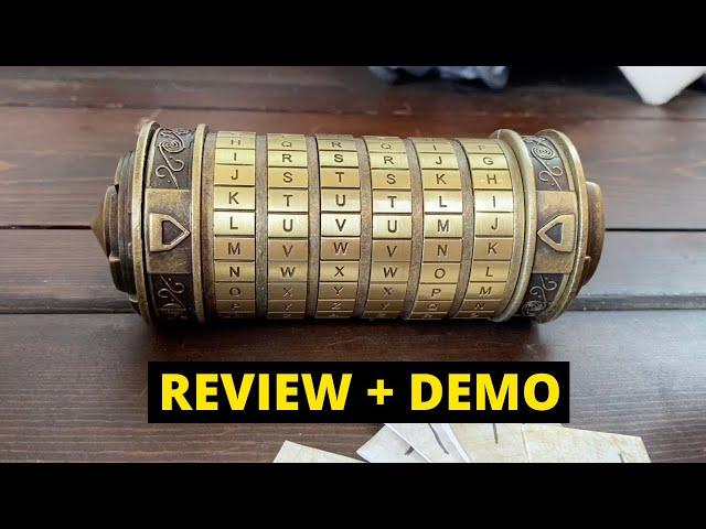 Cryptex Da Vinci Code Puzzle Box Review (Demo And Walkthrough)