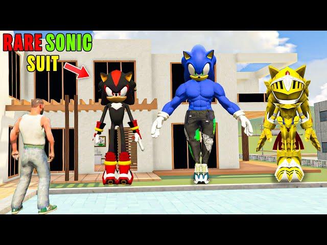 Franklin Stealing Every RARE SONIC SUIT in Indian Bike Driving 3D
