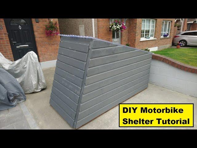 How to build a custom fit motorcycle shelter