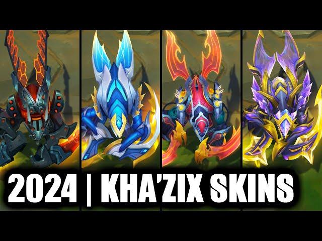 ALL KHA'ZIX SKINS SPOTLIGHT 2024 | League of Legends