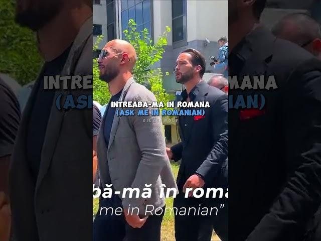 Tristan Tate Talking Romanian 