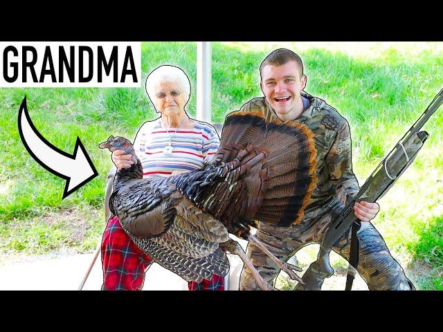 Turkey Hunting Catch & Cook with 147 Year Old Grandma!