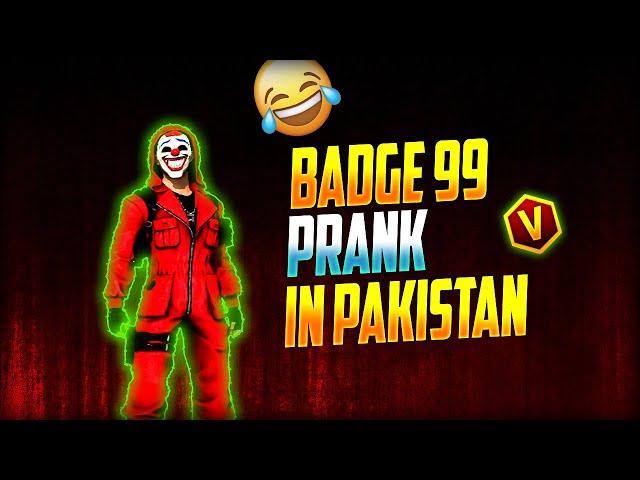 Badge99 prank in Pakistan server | Badge99 in Pakistan | free fire Pakistan