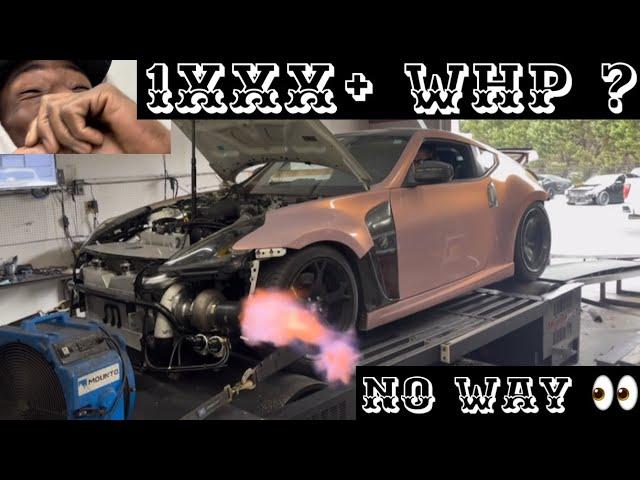 Built motor big turbo 370z makes insane power