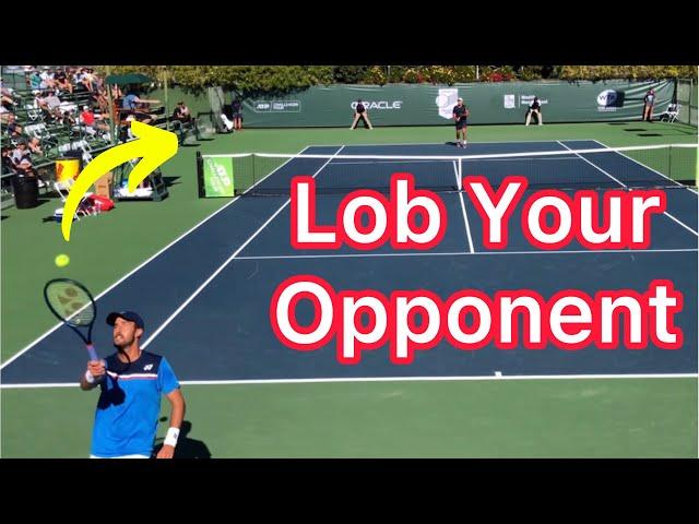 Pro Singles Tennis Strategy (Lob Your Opponent)