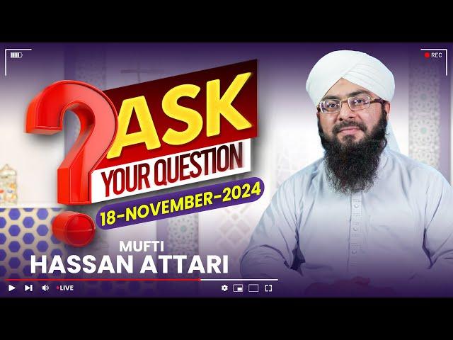  Live: Darulifta Ahlesunnat | Mufti Hassan Attari | Get The Solution To Your Problems #live