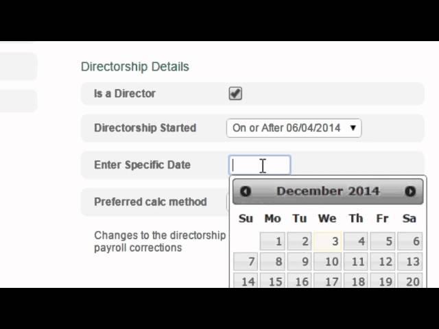 Directors' National Insurance (NI) in Sage One Payroll