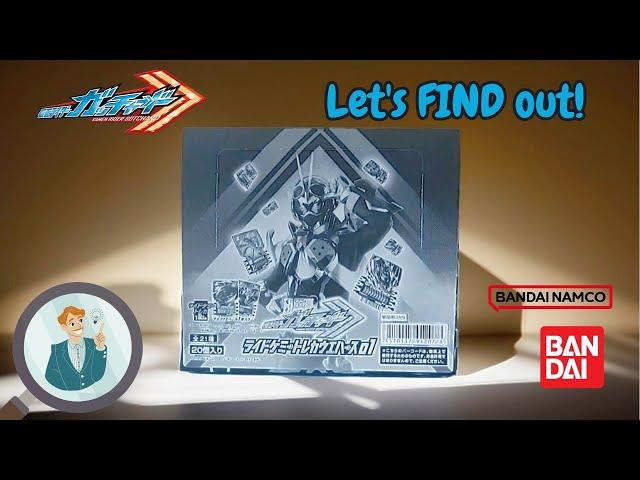 Ride Chemy Trading Card Wafer 01 "unboxing" Kamen Rider Gotchard