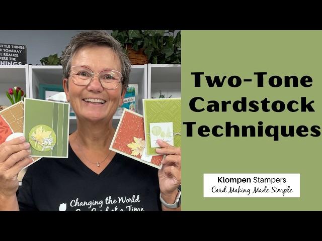 Stunning Two-Tone Cardstock Techniques for Card Making | Autumn to Remember