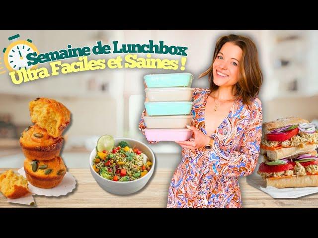 Une semaine de Meal prep lunchbox - Repas à emporter au bureau faciles, rapides et HEALTHY