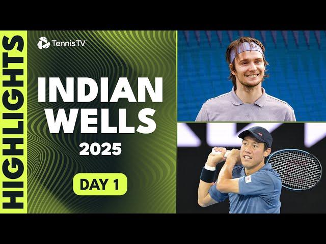 Nishikori Faces Munar; Bublik, Norrie & Bautista Agut Feature | Indian Wells 2025 Day 1 Highlights