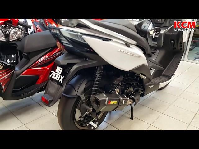 Kymco Xciting 400i with Akra Pro Exhaust Sound by Ayah Pong