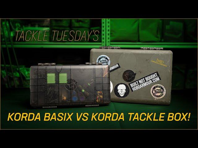 Korda Basix vs Korda Tackle Box Which Carp Fishing Tackle Box is Right for You?