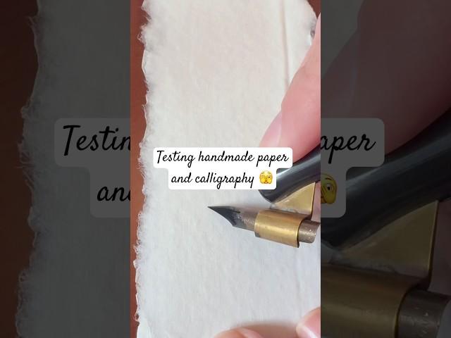 I love the look of calligraphy and handmade paper #calligraphy