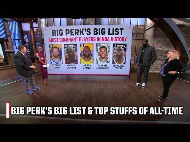 Big Perk's BIG LIST: Most Dominant Players in NBA HISTORY! + Top STUFFS of ALL-TIME | NBA Today