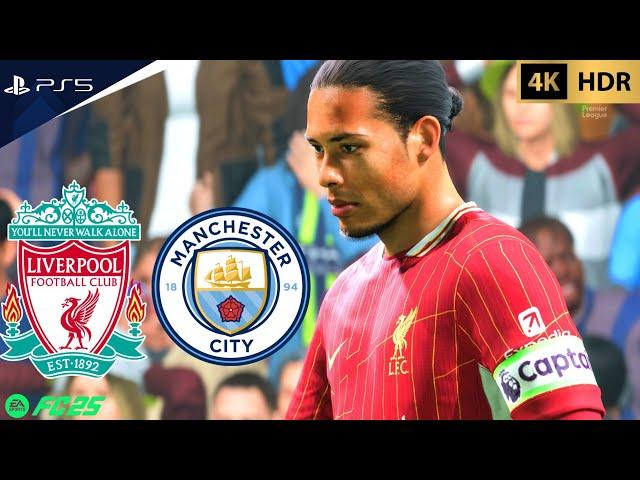 FC 25 - Liverpool vs Manchester City - Premier League 2024/25 | PS5™ [4K60]