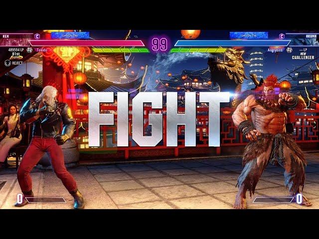 SF6  Tokido (Ken) vs AngryBird (Akuma)  High Level Gameplay