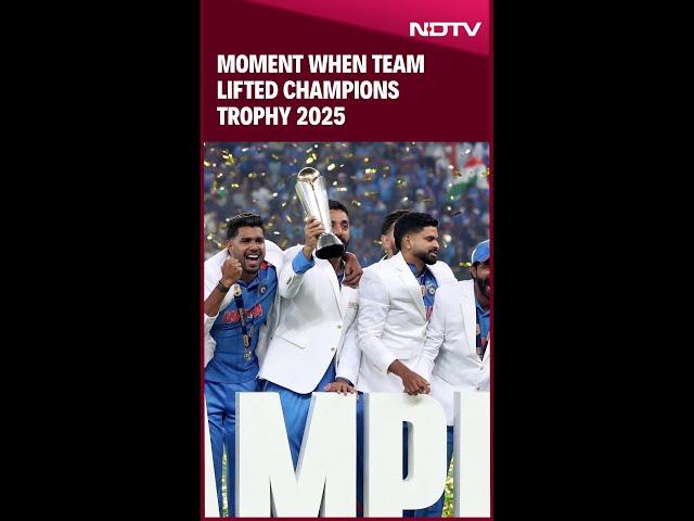 Moment When Team India Lifted Champions Trophy 2025