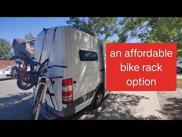 An affordable sprinter van bicycle / bike rack - The Sarah's bones rack