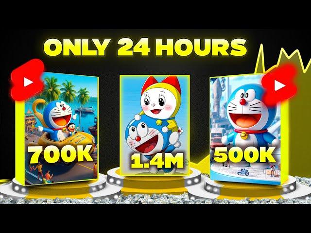 I Tried Doraemon Shorts For 24 Hours (Monetization Challenge )