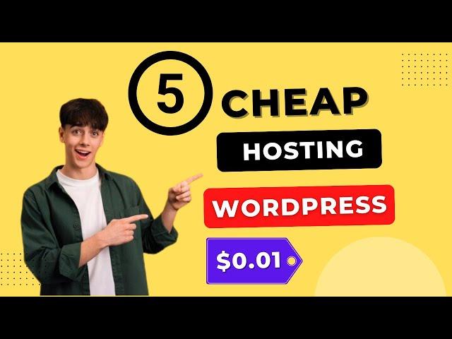 5 Best Cheap Web Hosting For Wordpress 2024 | Best Deals Included